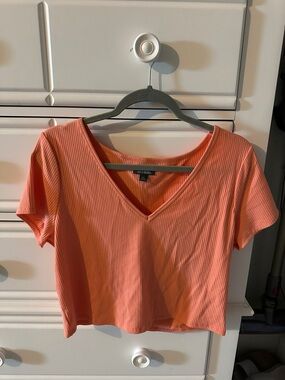 Wild fable coral crop top